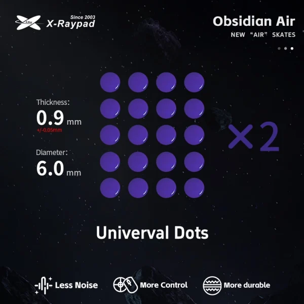 X-Raypad Obsidian Air Universal Dots 40PCS